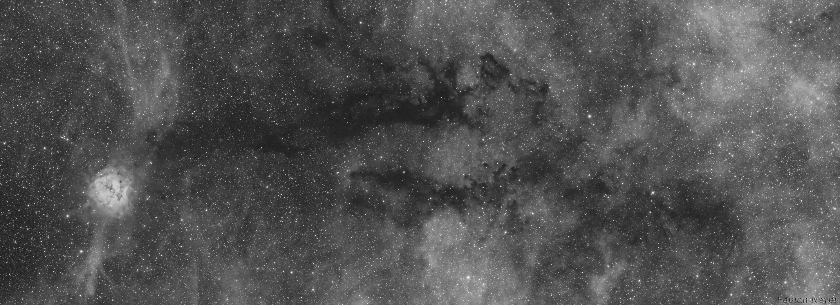 Cocoon Nebula Panorama Halpha 40 percent