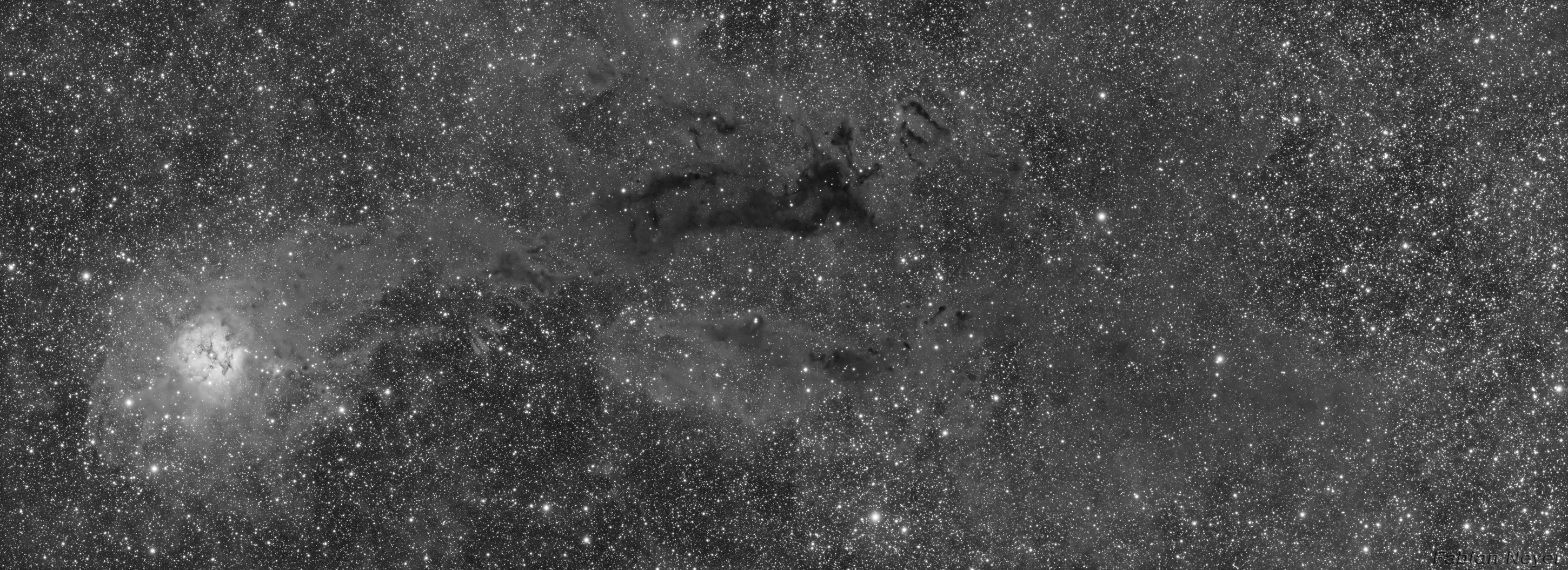 Cocoon Nebula Panorama luminance 40 percent