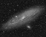 M31 in Black and White